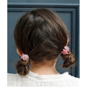 【当商品送料無料】Rora ヘアゴム 2個セット フラワー 通販 ローラ rora 髪ゴム 髪飾り 髪留め ヘアタイ キッズヘアゴム ヘアーゴム