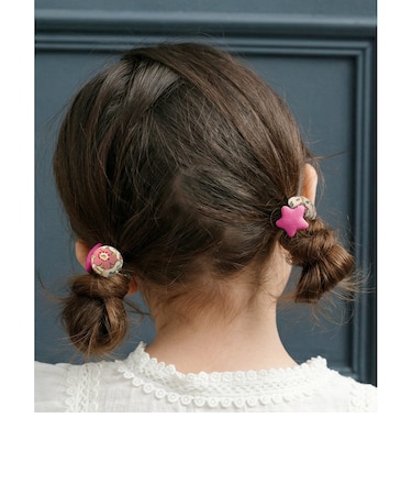 【当商品送料無料】Rora ヘアゴム 2個セット フラワー 通販 ローラ rora 髪ゴム 髪飾り 髪留め ヘアタイ キッズヘアゴム ヘアーゴム