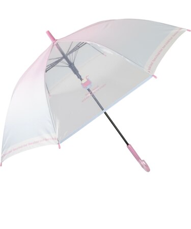 【当商品送料無料】子供 傘 55cm 女の子 通販 ジャンプ傘 キッズ傘 長傘 かさ 雨傘 キッズ 女子 通学 登校 透明窓 窓付き 小学生