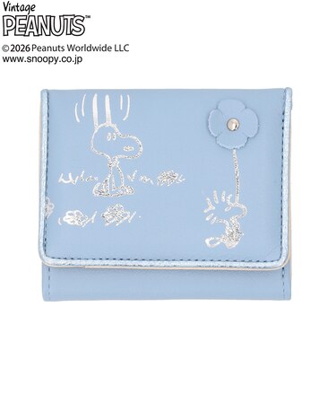【当商品送料無料】スヌーピー 財布 三つ折り 通販 SNOOPY 73513 レザー 箔押し 本革 三つ折り財布 3つ折り財布 お財布 レディース