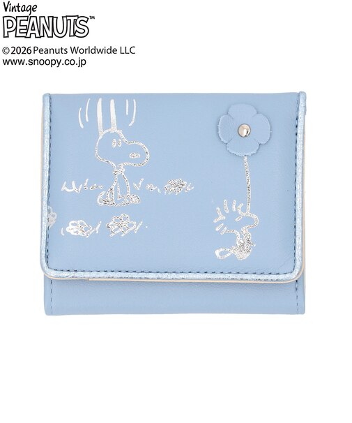 【当商品送料無料】スヌーピー 財布 三つ折り 通販 SNOOPY 73513 レザー 箔押し 本革 三つ折り財布 3つ折り財布 お財布 レディース
