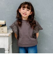 【当商品送料無料】Rora キッズ Tシャツ 半袖 女の子 通販 ローラ カラハナ カットソー 半袖Tシャツ 夏服 半袖トップス トップス 袖フリル