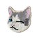 【当商品送料無料】チェアマット おしゃれ 通販 チェアパッド 猫 メル キャットチェアマット ネコ ねこ チェアパット にゃんこ マット オシャレ
