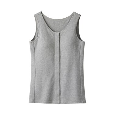 【当商品送料無料】前開き ブラトップ 通販 綿100%前開きカップ付タンクトップ カップ付タンクトップ 前あき タンクトップ 肌着 インナー
