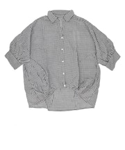 【当商品送料無料】mitis シャツ ミティス 通販 スキッパーシャツ スキッパーブラウス ブラウス 夏 春夏 春秋 5分袖 五分袖