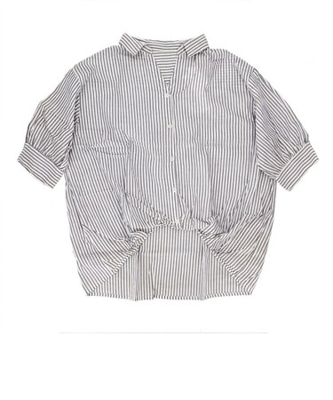 【当商品送料無料】mitis シャツ ミティス 通販 スキッパーシャツ スキッパーブラウス ブラウス 夏 春夏 春秋 5分袖 五分袖