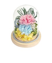 【当商品送料無料】プリザーブドフラワー 仏花 ガラスドーム 通販 プリザーブド フラワー フラワーアレンジメント ガラス ドーム 和風ガラスドーム