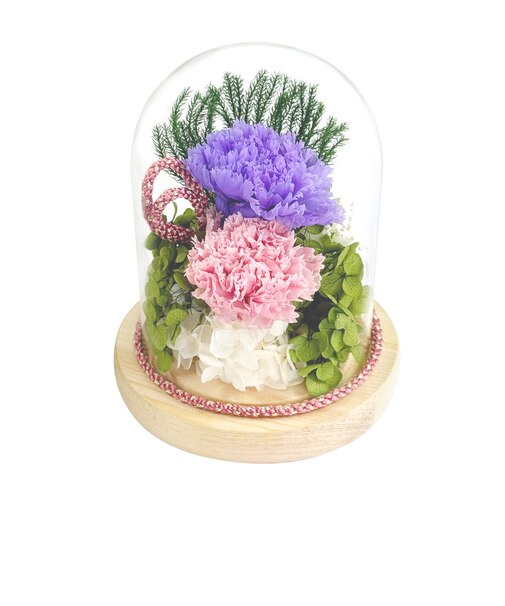 【当商品送料無料】プリザーブドフラワー 仏花 ガラスドーム 通販 プリザーブド フラワー フラワーアレンジメント ガラス ドーム 和風ガラスドーム