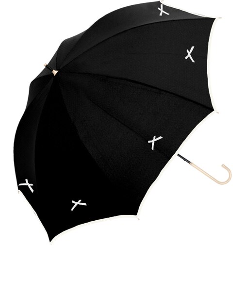 【当商品送料無料】Nakatani 日傘 通販 晴雨兼用傘 長傘 916-072 UV ノーブルリボン 傘 レディース かさ カサ アンブレラ