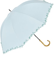 【当商品送料無料】日傘 完全遮光 晴雨兼用 通販 ビコーズ 傘 晴雨 because バンブー 晴雨兼用傘 長傘 雨傘 手開き 50cm 50センチ