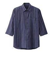 【当商品送料無料】シャツ メンズ 通販 7分袖シャツ 麻混 ブランド 紳士 シニア 50代 60代 70代 80代 男性 トップス 春 夏 秋