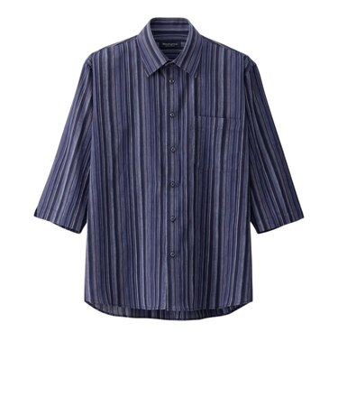 【当商品送料無料】シャツ メンズ 通販 7分袖シャツ 麻混 ブランド 紳士 シニア 50代 60代 70代 80代 男性 トップス 春 夏 秋