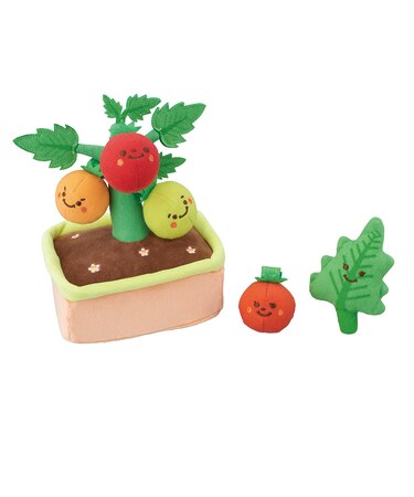 【当商品送料無料】赤ちゃん おもちゃ 指先の知育 通販 ミニファームシリーズ もぎもぎトマト畑 ソフトトイ 知育玩具 ベビー 玩具 布おもちゃ