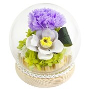 【当商品送料無料】プリザーブドフラワー 仏花 ガラスドーム 通販 ガラス ドーム プリザーブド フラワー フラワーアレンジメント