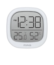 【当商品送料無料】温湿度計 デジタル時計 MAG TH106 通販 ノア精密 湿度計 温度計 マグネット 室温計 小型 置き時計 置時計 デジタル
