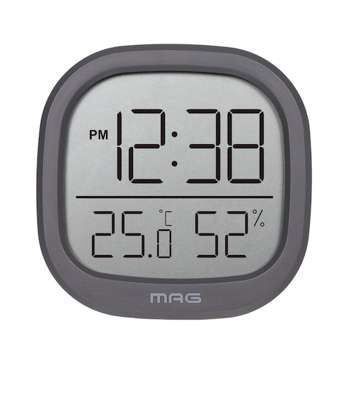 【当商品送料無料】温湿度計 デジタル時計 MAG TH106 通販 ノア精密 湿度計 温度計 マグネット 室温計 小型 置き時計 置時計 デジタル
