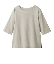 【当商品送料無料】高島ちぢみ レディース 通販 日本製 Tシャツ 7分袖 カットソー 七分袖 トップス 無地 ゆったり 春夏 春秋 高島縮 女性
