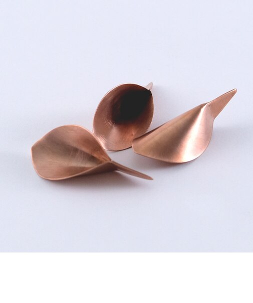 【当商品送料無料】銅のフラワーライフリーフ 通販 リーフ 3枚入 花瓶 花器 フラワーベース copper 銅 花 長持ち 切り花 植物 生花