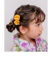 【当商品送料無料】ヘアクリップ お花 2個セット 通販 日本製 Rora キャサリン 髪留め 髪飾り 子供 女の子 キッズ フラワー お団子