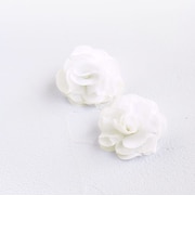 【当商品送料無料】ヘアクリップ お花 2個セット 通販 日本製 Rora セシリア 髪留め 髪飾り キッズ 子供 女の子 フラワー 透け感 かわいい