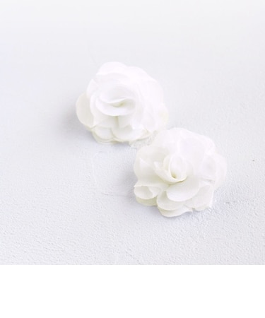 【当商品送料無料】ヘアクリップ お花 2個セット 通販 日本製 Rora セシリア 髪留め 髪飾り キッズ 子供 女の子 フラワー 透け感 かわいい