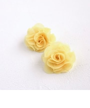 【当商品送料無料】ヘアクリップ お花 2個セット 通販 日本製 Rora セシリア 髪留め 髪飾り キッズ 子供 女の子 フラワー 透け感 かわいい