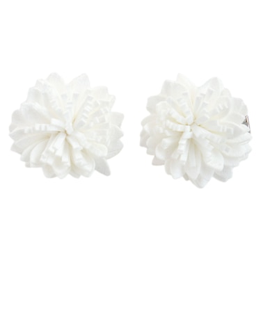 【当商品送料無料】ヘアクリップ お花 2個セット 通販 日本製 Rora ベラ 髪留め 髪飾り 女の子 キッズ 子供 フェルト フラワー かわいい