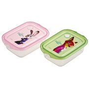【当商品送料無料】保存容器 フタをしたままレンジ 通販 日本製 フードコンテナ 2個セット お弁当箱 ランチボックス キャラクター レンジ対応
