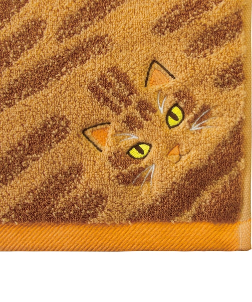 【当商品送料無料】今治フェイスタオル 通販 ロングフェイスタオル ミニバスタオル 猫グッズ かわいい猫柄タオル ギフト 綿100パーセント日本製