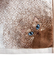【当商品送料無料】今治フェイスタオル 通販 ロングフェイスタオル ミニバスタオル 猫グッズ かわいい猫柄タオル ギフト 綿100パーセント日本製