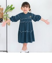 【当商品送料無料】Rora ワンピース 通販 キッズワンピース ティアードワンピース 子どもワンピース お出掛け 通園通学小学生 お出かけデイリー