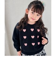 【当商品送料無料】子供服 女の子 トレーナー 通販 Rora ロマンティカ プルオーバー スウェット 長袖 ハート かわいい おしゃれ 可愛い