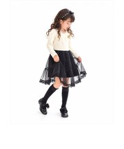 【当商品送料無料】子供服 女の子 ワンピース 通販 Rora シンティア フリルワンピース 長袖 チュール フリル おしゃれ かわいい オシャレ