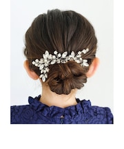 【当商品送料無料】Rora ヘアアクセサリー 通販 Ｕピン 子ども用髪飾り 3個セット 3点セット ラインストーン キラキラ華奢 結婚式お呼ばれ