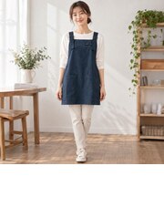 【当商品送料無料】エドウィン エプロン EDWIN 通販 かぶるだけ ワークエプロン カフェエプロン 保育士エプロン 綿 コットン オックス