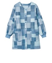 【当商品送料無料】割烹着 おしゃれ 暖かい 通販 かっぽう着 かっぽうぎ エプロン スモックエプロン 前開き割烹着 ロング丈割烹着 裏起毛かっぽう着