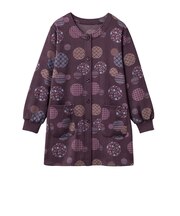 【当商品送料無料】割烹着 おしゃれ 暖かい 通販 かっぽう着 かっぽうぎ エプロン スモックエプロン 前開き割烹着 ロング丈割烹着 裏起毛かっぽう着