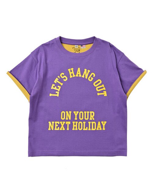 コットンUSA ロールアップTシャツ