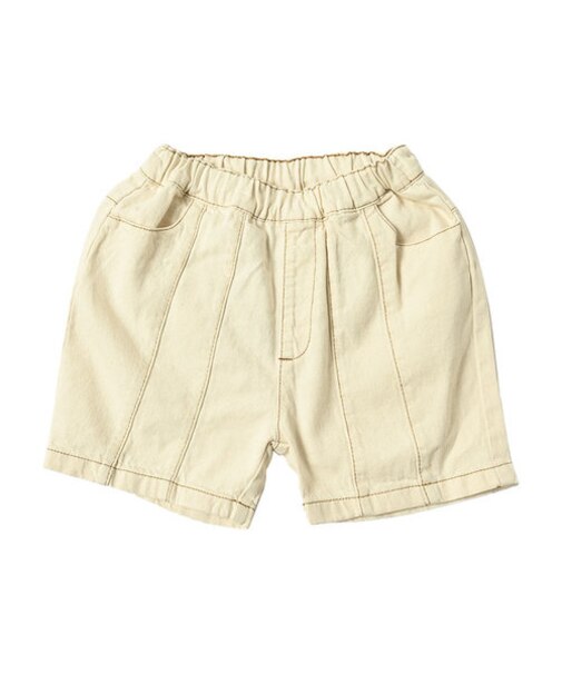 コットンUSA デニムバルーンショートパンツ