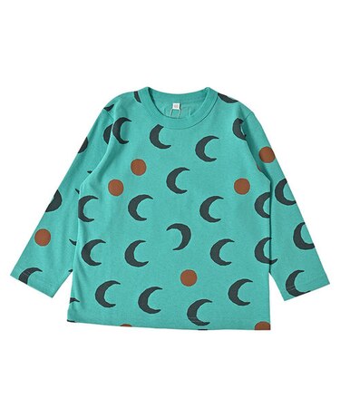 総柄長袖Tシャツ