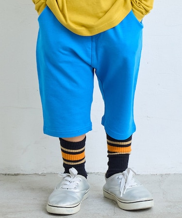【防汚加工】サルエルストレッチショーツ