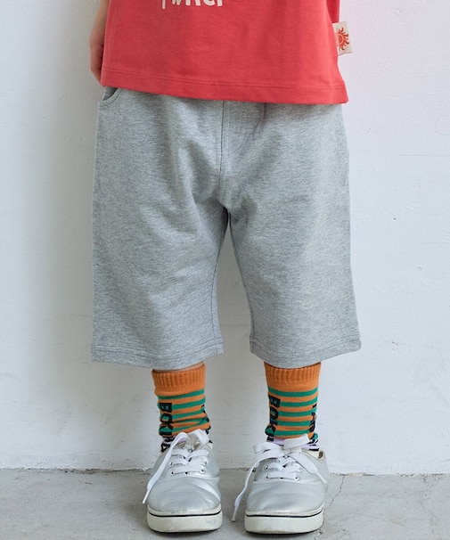 【防汚加工】サルエルストレッチショーツ