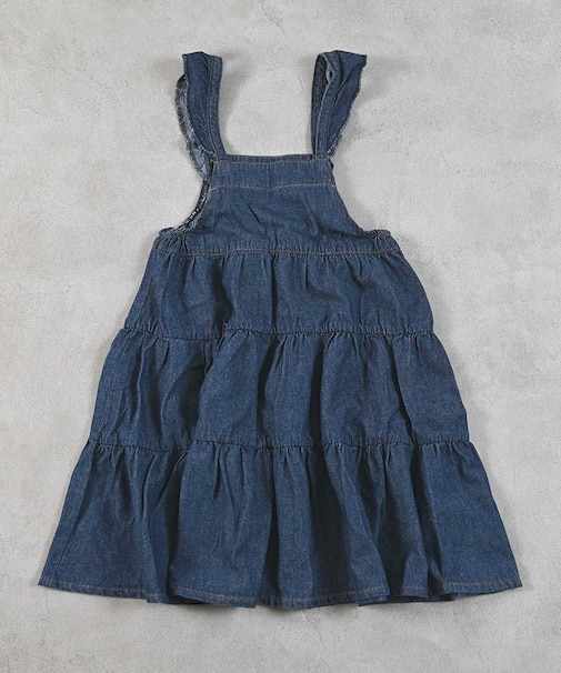 【COTTON from U.S.A】デニムティアードワンピース