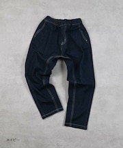 デニムマチツキテーパードパンツ