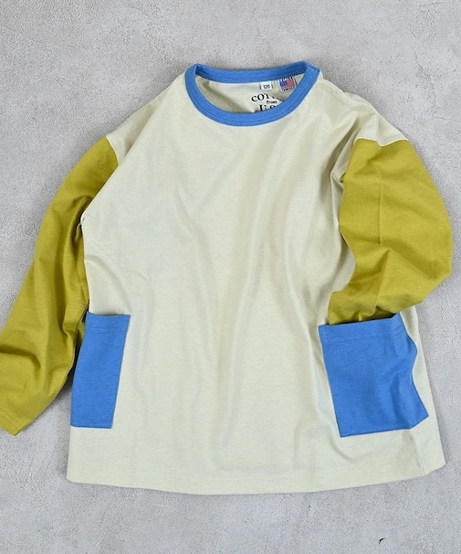 【COTTON from U.S.A】サイドポケットロンT