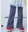 メローリブフレアーパンツ