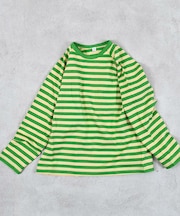 サキソメボーダーカットソー