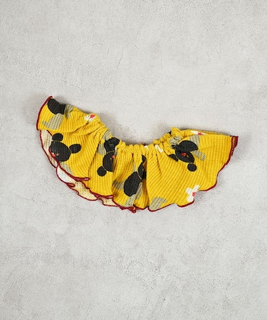 総柄ワッフルフリルスタイ