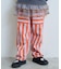 ミニ裏毛ストライプロングパンツ