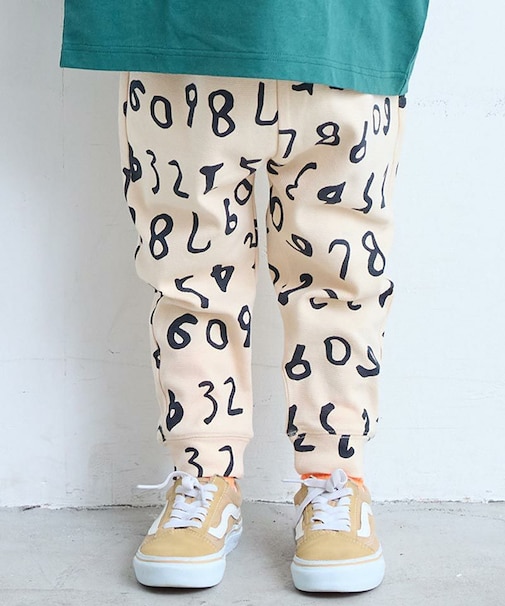 総柄サルエルロングパンツ